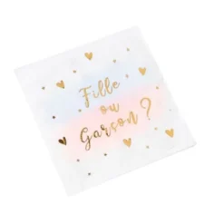Clearance Serviette En Papier Gender Reveal X 16 Pi Ces Theme Gender Reveal