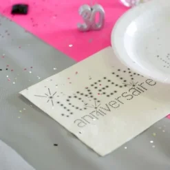 Serviette En Papier Joyeux Anniversaire Blanc X 20 Pi Ces Theme Joyeux Anniversaire