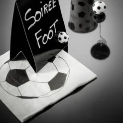 Discount Serviette En Papier Mariage Foot X 20 Pi Ces Theme Deco Football
