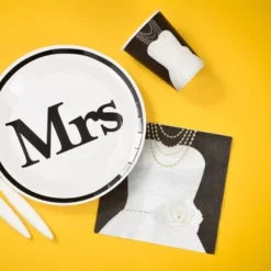 Badaboum Serviette En Papier Mariage Robe De Mari E X 20 Pi Ces