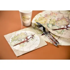 Badaboum Serviette En Papier Mariage Voyage X 20 Pi Ces