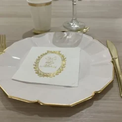 Badaboum Serviette En Papier Vive Les Mari S Or X 20