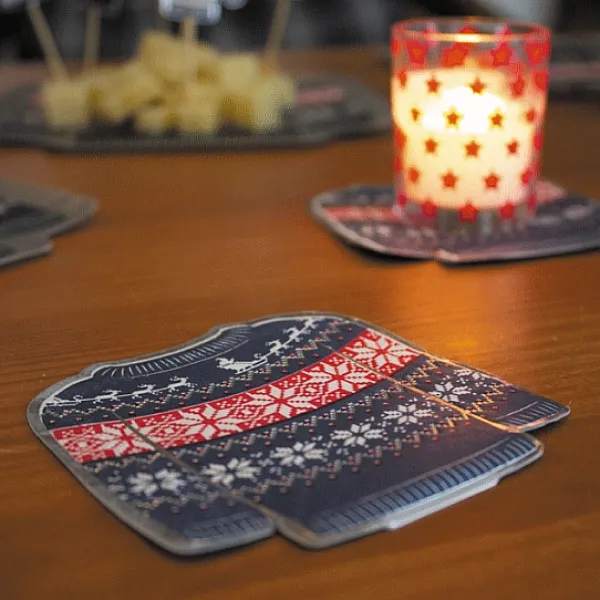 Badaboum Serviettes Cocktail Papier Pull De Noel Moche 20Cm X 16 Pi Ces