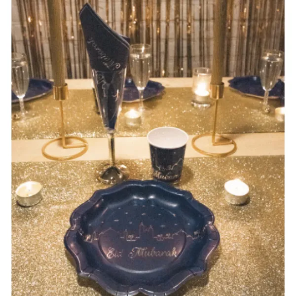 New Serviettes En Papier Eid Mubarak 33Cm X 16 Pi Ces Theme Eid Mubarak & Ramadan