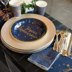 Clearance Serviettes En Papier Joyeux Anniversaire Bleu Marine 25 Cm X20 Pi Ces Theme Joyeux Anniversaire