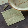 Online Serviettes En Papier Joyeux Anniversaire Vert Sauge 25 Cm X20 Pi Ces Theme Joyeux Anniversaire