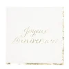Clearance Serviettes En Papier Joyeux Anniversaire Or X 16 Pi Ces Theme Joyeux Anniversaire
