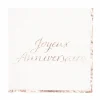 Clearance Serviettes En Papier Joyeux Anniversaire Rose Gold X 16 Pi Ces Theme Joyeux Anniversaire
