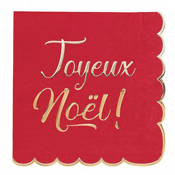 Badaboum Serviettes En Papier Joyeux Noel 33Cm X 16 Pi Ces Discount