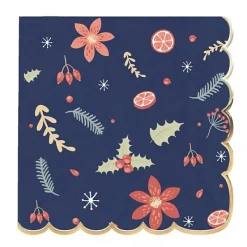 Badaboum Serviettes En Papier Nuit De Noel 33Cm X 16 Pi Ces New