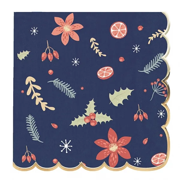 Badaboum Serviettes En Papier Nuit De Noel 33Cm X 16 Pi Ces New