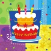 Outlet Serviettes Happy Birthday G Teau X12Pcs Theme Joyeux Anniversaire