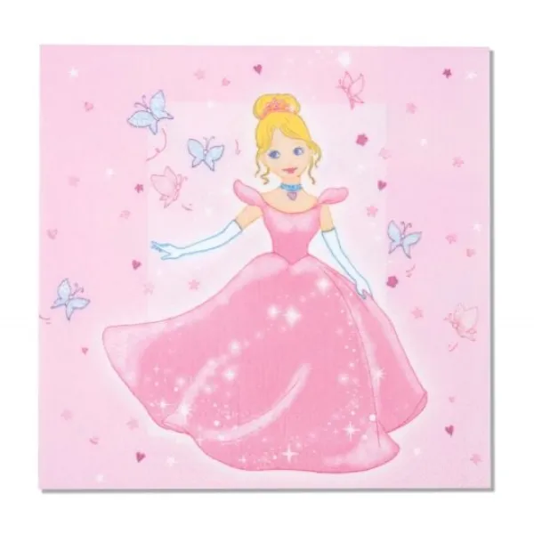 Sale Serviettes Princesse X12Pcs Theme Deco Princesse