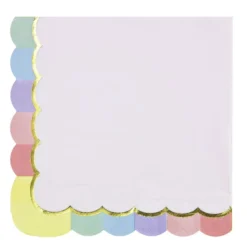 Sale Serviettes 33X33 Cm Rose Pastel X 16 Pi Ces Theme Deco Pastel