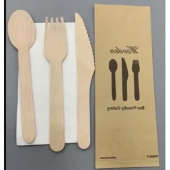 Best Set Couvert En Bambou Naturel Theme Eco-Responsable