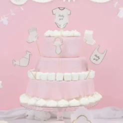 Online Set De 6 D Coration G Teaux Baby Girl Theme D Co Baby Shower