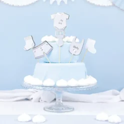 Online Set De 6 D Coration G Teaux Baby Boy Theme D Co Baby Shower