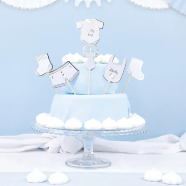 Online Set De 6 D Coration G Teaux Baby Boy Theme D Co Baby Shower
