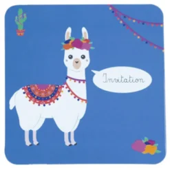 New Set De 8 Invitations Baby Lama Theme D Co Baby Shower