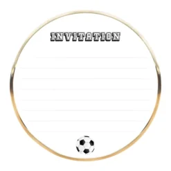 Outlet Set De 8 Invitations Foot Theme Deco Football
