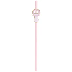Outlet Set De 10 Pailles Roses Baby Girl Theme D Co Baby Shower