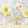 Online Set De 3 Ventails Jaune Pastel Et Or Theme Deco Pastel