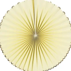 Online Set De 3 Ventails Jaune Pastel Et Or Theme Deco Pastel
