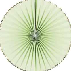 Sale Set De 3 Ventails Vert Pastel Et Or Theme Deco Pastel