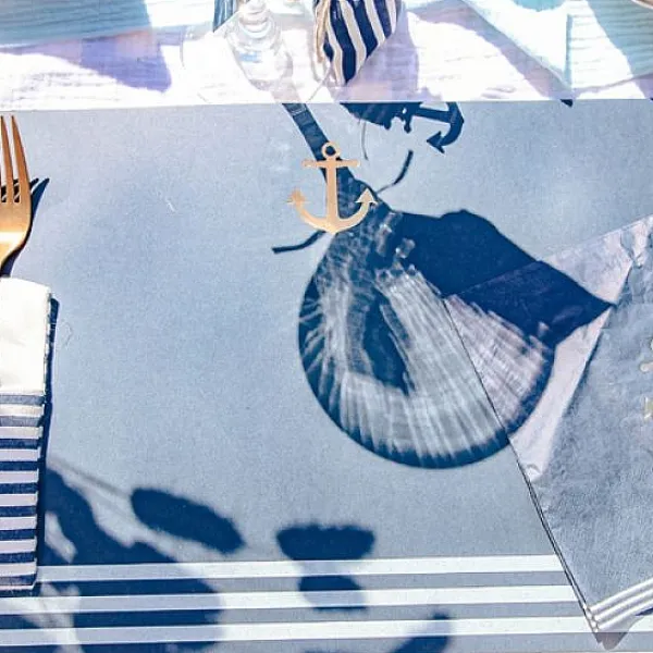 Badaboum Set De Table Ancre Mariniere X 10 Pi Ces Best