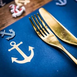 Badaboum Set De Table Ancre Mariniere X 10 Pi Ces Best