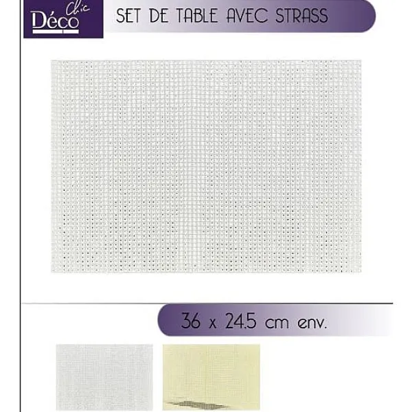 Badaboum Set De Table Avec Strass / Chic Clearance