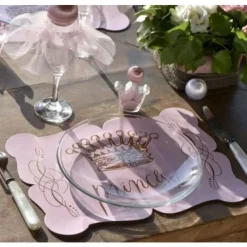 New Set De Table Bapt Me Princesse X 6 Pi Ces Theme Bapteme