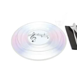 Badaboum Set De Table Cd Musique Blanc X 2 Pi Ces