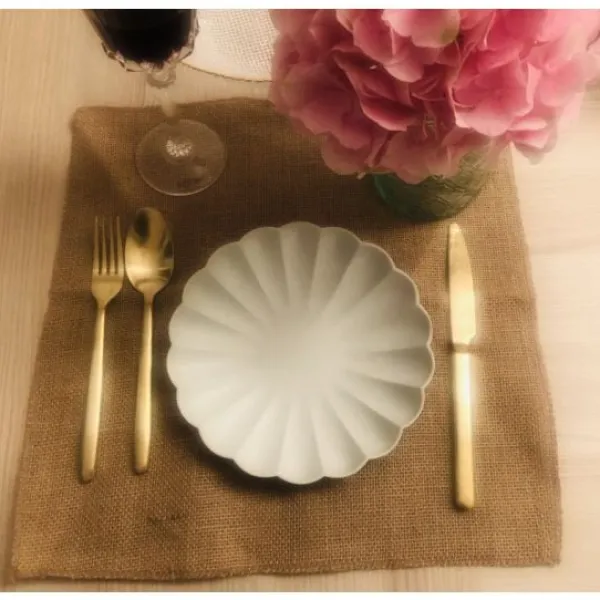 Best Set De Table En Jute Carr X 10 Pi Ces Theme Jute