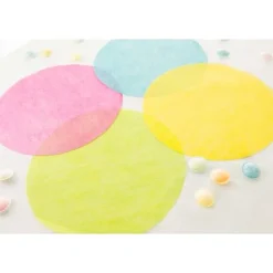 Badaboum Set De Table Mariage Rond Bleu Marine X 10 Pi Ces New