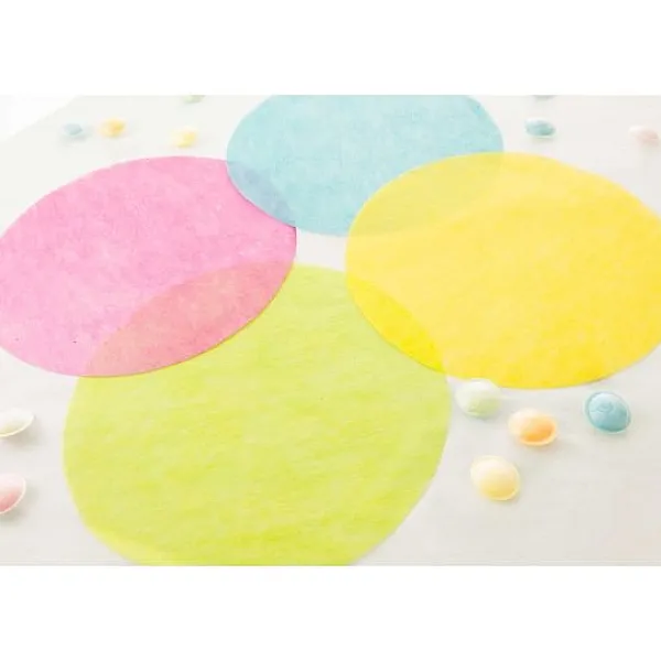 Badaboum Set De Table Mariage Rond Bleu Marine X 10 Pi Ces New