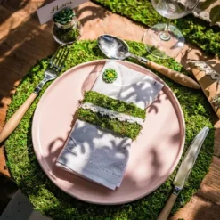 Set De Table Mariage Vegetal 35Cm Theme Cinema