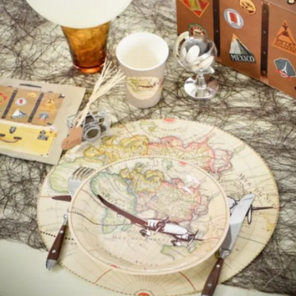 Badaboum Set De Table Mariage Voyage X6 Pi Ces