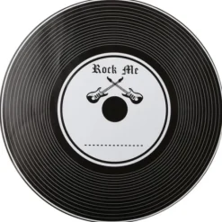 Badaboum Set De Table Vintage Disque Vinyl 34Cm X 6