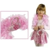 Set Princesse Rose Boa Sac Et Boucles D'Oreilles Theme Deco Princesse