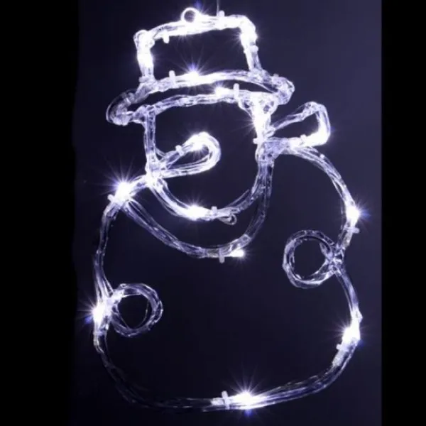 Badaboum Silhouette Bonhomme De Neige Lumineux Acrylique 16 Led Clearance