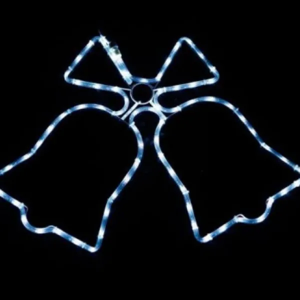 Badaboum Silhouette De Noel Cloche Lumineuse Blanche Online