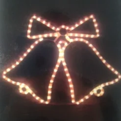 Badaboum Silhouette De Noel Cloche Lumineuse Blanche Online