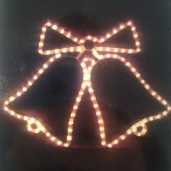 Badaboum Silhouette De Noel Cloche Lumineuse Blanche Online