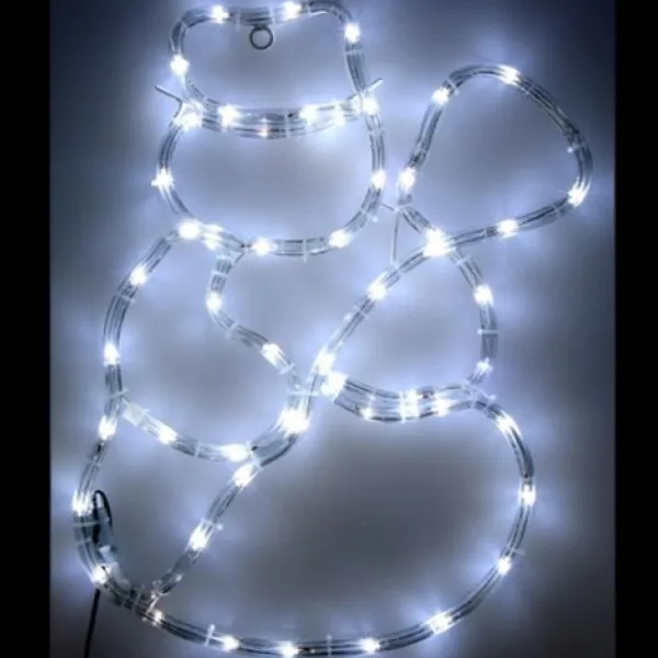 Badaboum Silhouette De Noel Du Bonhomme De Neige Lumineux Best