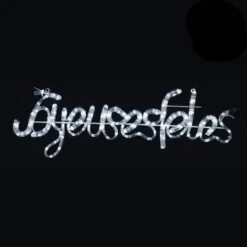 Badaboum Silhouette De Noel Joyeuse Fetes Solaire Discount