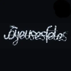 Badaboum Silhouette De Noel Joyeuse Fetes Solaire Discount