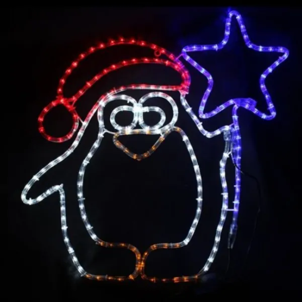 Badaboum Silhouette De Noel Lumineuse Pingouin Hot