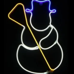 Badaboum Silhouette Lumineuse N On Du Bonhomme De Neige New