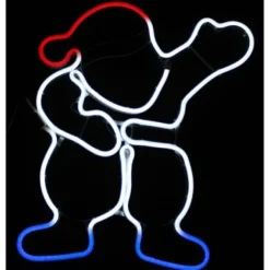 Badaboum Silhouette Lumineuse Pere Noel Bleu Blanc Rouge Clearance